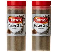 Ducros Pimentero de mesa, 2 x 18 g, color gris