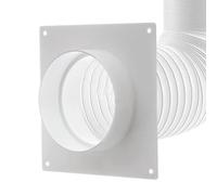 Duct Connector Flange - Threaded Wall-Mounted Adapter Secure Threaded
