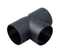 Duct Hose Connector - 3 Hole Splitter Adapter | 60mm/75mm Exhaust Fan Dryer Hose Connector, Flame Retardant Material Inside for Safe Ventilation and Airflow