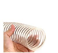 Ducto de poliuretano PU, manguera telescópica de alambre, tubo de polvo de vacío, espesor de pared 1.5mm-180mm * 1.5mm
