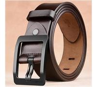 DUddTTW Cinturón de Gama Alta para Hombre, Hebilla de cinturón con Pasador de aleación, cinturón ensanchado de Doble Cara con Hebilla de una Sola Horquilla, Cinturones clásicos para Hombre