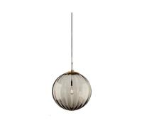 DUddTTW Lámpara de Techo Colgante Lámpara de Techo de Globo Lámpara de Cristal Mercurio Cerca de la luz de Techo Iluminación de Montaje Semi empotrada Colgante(Grey,15cm)