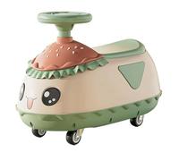 DUddTTW Wiggle Car Columpio de Hamburguesa Luces del Coche Wiggle Scooter Coche de Empuje Coche Deslizante Antivuelco Coche de Movimiento for niños Cute Twist Cars(Groen)