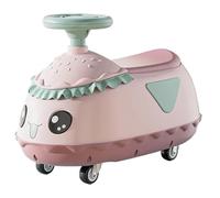 DUddTTW Wiggle Car Columpio de Hamburguesa Luces del Coche Wiggle Scooter Coche de Empuje Coche Deslizante Antivuelco Coche de Movimiento for niños Cute Twist Cars(Rose)