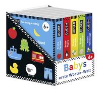 Duden 6+: Babys erste Wörter-Welt (Würfel): 5 Mini-Bücher | Kontrastbücher für die visuelle Entwicklung von Kleinkindern ab 6 Monaten: 14