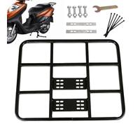 DUDOK Estante trasero - Soporte de carga de enganche desmontable de metal, estante de carga resistente, estante trasero de vehículo eléctrico, soporte trasero de caja para llevar para caja de entrega