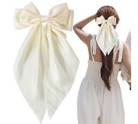 DUDOK Lazos para mujer, elegantes cintas de satén con clip de resorte, pasadores decorativos multifuncionales para el cabello, accesorios para peinar
