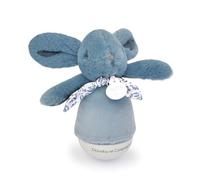 DUDOU ET COMPAÑÍA - Luz nocturna musical Culbuto conejo azul para bebé - Peluche relajante con melodía dulce - Luz tamizada para noche serena - Idea de regalo de nacimiento - DC4195