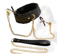 Dudoy Collar de terciopelo negro con cadena para clavícula para mujer, un adorno versátil y elegante para el cuello