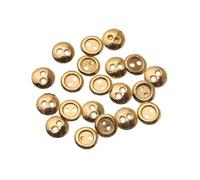 DUDSME 20/40 Uds. Mini Botones de muñeca de 3mm/4mm Hebilla Redonda de Metal de Dos Agujeros Hebillas de Ropa Multicolor Accesorios de Costura DIY Regalo de niña