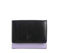 DuDu Bags Corsica RFID Monedero negro, cuero, mujer
