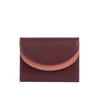 DuDu Bags Galapagos RFID Monedero rojo oscuro, cuero, mujer