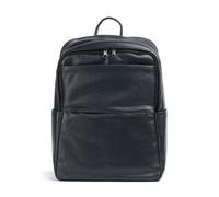 DUDU Mochila de Cuero para Hombre y Mujer, Soporte para PC hasta 15,6" MacBook 16 Pulgadas, Mochila de Viaje de 20 litros, Elegante Mochila Multicompartimentos para Oficina de Trabajo Navy