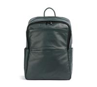 DUDU Mochila de Cuero para Hombre y Mujer, Soporte para PC hasta 15,6" MacBook 16 Pulgadas, Mochila de Viaje de 20 litros, Elegante Mochila Multicompartimentos para Oficina de Trabajo Mangrove