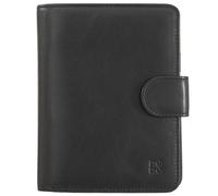 DuDu Billetera de cuero RFID 11 cm negro