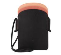 DuDu Bolsa de móvil de colores de Menorca de cuero de 12 cm negro