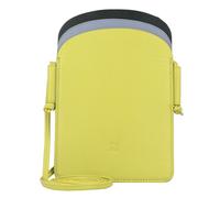 DuDu Bolsa de móvil de colores de Menorca de cuero de 12 cm verde