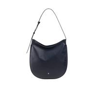 DUDU Bolso Bandolera de Mujer en Suave Piel, Bolso Hobo con Cremallera, Bolso Bandolera Gran Capacidad, Regulable, de Color Navy