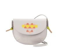 DUDU Bolso Bandolera Mujer con Solapa en Piel Auténtica, Bolso Bandolera Pequeño con Solapa con Botón Magnético, Bolso de Mano Pearl Mosaic