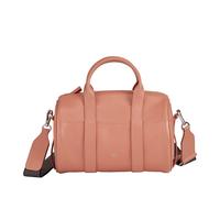 DUDU Bolso cilíndrico de piel auténtica, suave, con correa para el hombro y dos