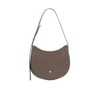 DUDU Bolso de hombro para mujer de piel auténtica trenzada, elegante bolso Hobo con correa ajustable y cremallera, diseño artesanal, espacioso y versátil color topo