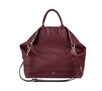 DUDU Bolso Grande de Piel Suave para Mujer, Bolso Bandolera de Gran Capacidad con Correa Desmontable, Bolso de Mano con Dos Asas y Cierre con Cremallera Burgundy