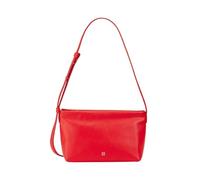 DUDU Bolso pequeño de Hombro para Mujer en Piel Suave, Bolso de Hombro, Cierre de Cremallera, Elegante Bolso de Noche Moda Casual Fashion Rojo Fuego