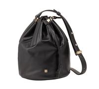 DUDU Borsa a Secchiello Donna in Pelle Grande Con Tracolla Regolabile e Chiusura a Coulisse - Borsa Elegante, Spaziosa e Pratica per USO Quotidiano e Occasioni Speciali Negro Rosa, Rosa negra., 19,00