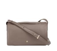 DUDU Borsa Bauletto a Tracolla da Donna in Pelle - Borsa Elegante, Grande e Spaziosa con Tracolla Regolabile per Ogni Occasione Taupe