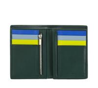 DUDU Cartera de hombre a libro RFID en piel multicolor con cremallera