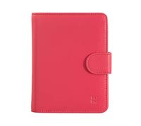 DUDU Cartera de Mujer de Piel Suave RFID con Monedero Cremallera y Bolsillo para Tarjetas Frambuesa