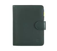 DuDu Billetera de cuero RFID 11 cm verde