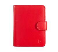 DUDU Cartera de Mujer de Piel Suave RFID con Monedero Cremallera y Bolsillo para Tarjetas Rojo Fuego