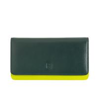 DUDU Cartera de mujer en piel suave multicolor RFID con solapa
