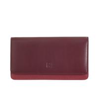 DUDU Cartera de mujer en piel suave multicolor RFID con solapa