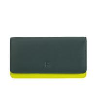 DuDu Billetera de cuero RFID 17,5 cm verde