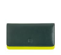 DuDu Billetera de cuero RFID 17,5 cm verde