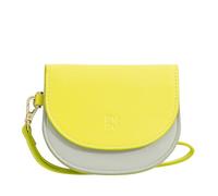 DUDU Cartera de Piel para Mujer, Pequeña Cartera de Colores Monedero, Billetero y Tarjetero con Correa Citrus Yellow