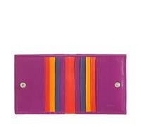DUDU Cartera de Piel RFID Multicolor Tarjetero y Monedero Fucsia