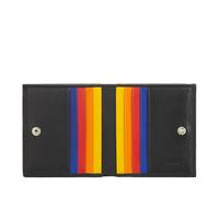 DUDU Cartera de Piel RFID Multicolor Tarjetero y Monedero Negro