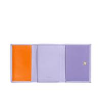 DUDU Cartera Hombre Pequeña de Piel, Carteras Mujer, Diseño Compacto con Monedero, Espacio para Billetes y Tarjetas Provence Lilac