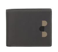 DUDU Cartera Hombre Slim de Piel con Protección RFID Tarjetero con Monedero Carteras Color Anthracite Mosaic