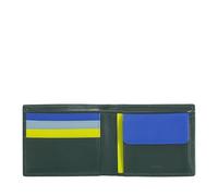 DUDU Cartera Hombre Slim de Piel con Protección RFID Tarjetero con Monedero Carteras Color Mangrove