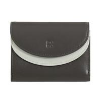 DUDU Cartera Mujer Auténtica Piel RFID con Monedero, Carteras Color con Doble Solapa Tarjetero Espacop para Billetes Coffee Brown