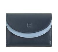 DuDu Billetera de cuero RFID 13 cm azul