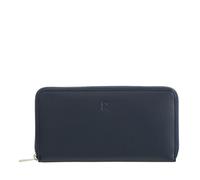 DuDu Cartera de cuero de 19 cm azul