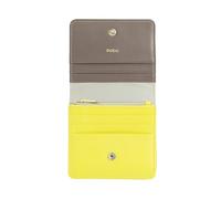 DUDU Cartera Mujer Pequeña de Piel Protección RFID de Colores Ultracompacta con Cremallera Interior y 8 Ranuras para Tarjetas Citrus Yellow