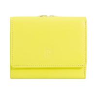 DUDU Cartera Mujer Pequeña de Piel RFID con Monedero con Cierre Clic Clac Compacta 6 Ranuras para Tarjetas Citrus Yellow