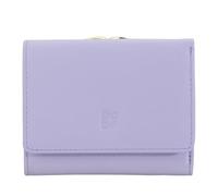 DUDU Cartera Mujer Pequeña de Piel RFID con Monedero con Cierre Clic Clac Compacta 6 Ranuras para Tarjetas Provence Lilac