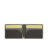 DUDU Cartera para Hombre con Clip para Billetes, de tamaño pequeño y Compacto, con protección RFID, Tarjetero y Cremallera Trasera Coffee Brown